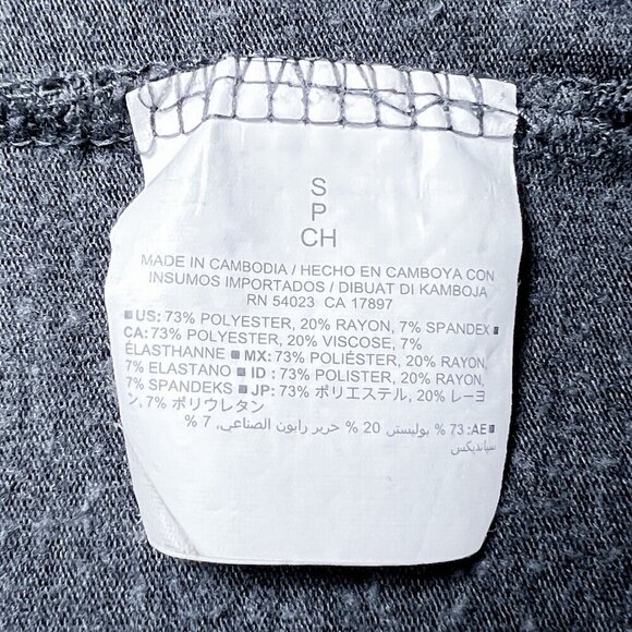 Women's Old Navy 3/4 Sleeve Top | Gray | Loose Fit | Tunic | Small | Scoop Neck - Picture 11 of 12